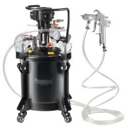 Maalipaineastia 10 l teräs automaattinen sekoitus ruiskupistooli ja letkut säädettävä ilmanpaine