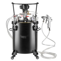 Maalin paineastia 30 l terässäiliö automaattisekoitus säädettävä 70 psi ruisku ja letkut