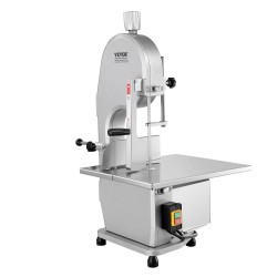 Sähkökäyttöinen luusahakone pöytämalli 1800W ruostumattomasta teräksestä valmistettu työtaso 180 mm leikkauspaksuus