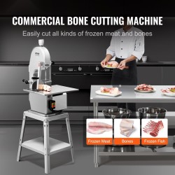 Sähköinen luu- ja lihasaha 1800W maksimileikkuupaksuus 180 mm 5 terää