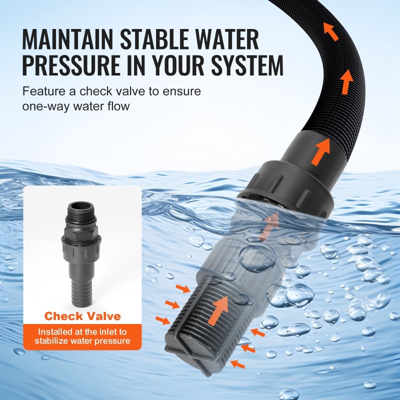 Pintakaivopumppu 1,6 hv 5600 l/h 19 l paineastiolla ruostumattomalla pumppupäällä