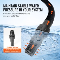 Pintakaivopumppu 735 W 304-ruostumaton pumppupää 19 l paineastiolla 39,6 m nostokorkeus