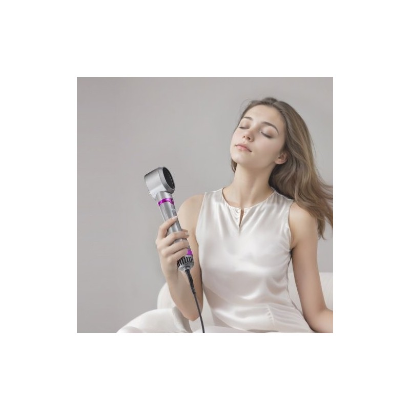 Hiustenkuivausharja viisi toimintoa keraaminen pinnoite ionitekniikka kolme harjapäätä kaksi suutinta