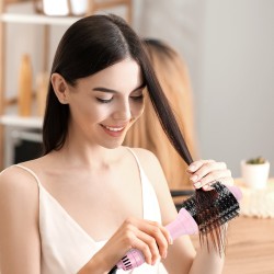 Kuumailmahiusharja nelitoimintoinen elektrolyyttipinnoitetulla titaanilla ja keraamisella pinnoitteella kahdella 2,6 ja 2,95