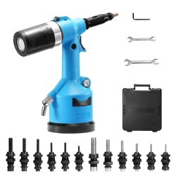 Pneumaattinen hydraulinen vetoniittipistooli 20.2 kN vetovoima 13 suutinta M3–M12