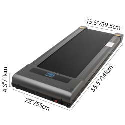 Työpöydän alle sijoitettava kävelymatto 500W 1–6 km/h LED-näytöllä ja kaukosäätimellä