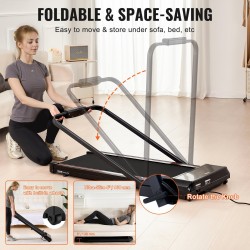 Taitettava kävelyalusta juoksumatto kotiin toimistokäyttöön 2,5 hv 1–12 km/h 120 kg