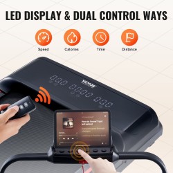 Taitettava kävelyalusta juoksumatto kotiin toimistokäyttöön 2,5 hv 1–12 km/h 120 kg