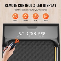 Kävely ja juoksumatto kotitoimistoon taittuva käsikaide mattamusta 120 kg