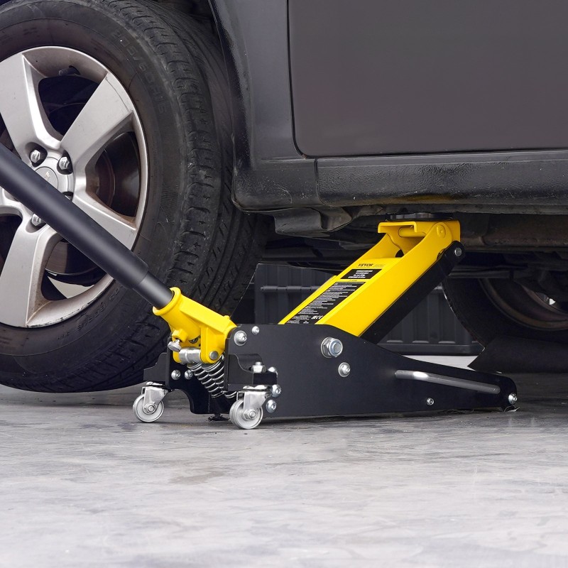 Matalaprofiilinen hydraulinen hallitunkki 2 tonnia alumiini ja teräs 80–370 mm nostokorkeus