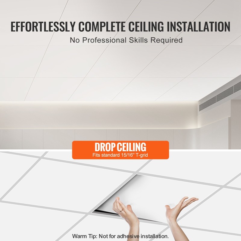 Kattopaneelit PVC-vaahtolevy 10 kpl 605x1213 mm 5mm paloluokka A valkoinen