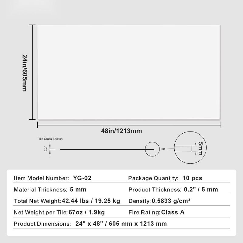 Kattopaneelit PVC-vaahtolevy 10 kpl 605x1213 mm 5mm paloluokka A valkoinen