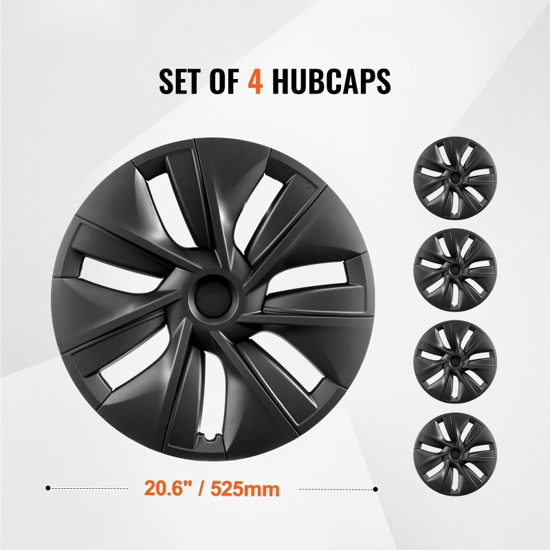 Pölykapselit 19-tuumaiset ABS PC komposiitti Tesla malli Y 2020–2023 napsautettava venttiiliaukolla