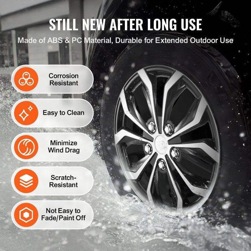 Vanteen suojakapseli ABS+PC-komposiitti 440 mm täyskattava venttiilin aukko klipsikiinnitys