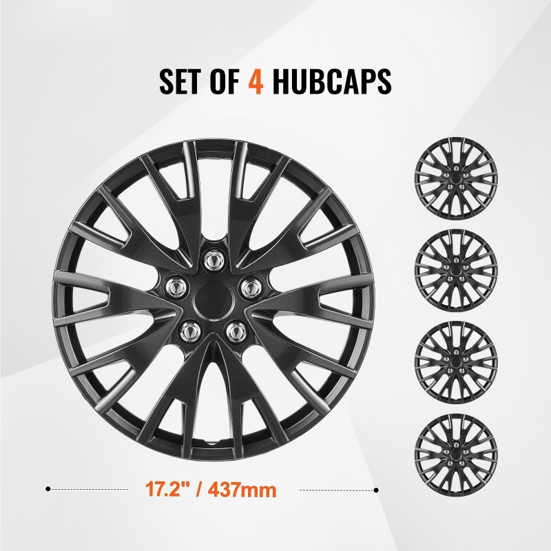 Vanteen suojakapselit 16 tuumaa ABS PC komposiitti napsahtava kiinnitys venttiilin reiällä