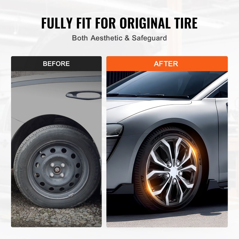 Pölykapselit ABS-PC-komposiitti 15-tuumaiset napsautettavilla kiinnikkeillä venttiilireiällä ympärivuotiseen käyttöön