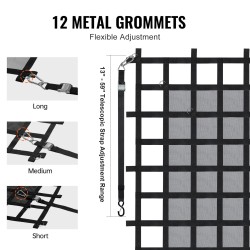 Kuormaverkko polyesteri 1830 x 1450 mm 680 kg avolavoille ja perävaunuihin