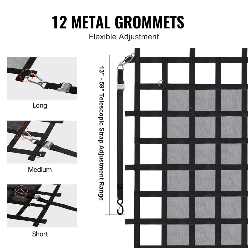 Kuormaverkko polyesteri 1830 x 1450 mm 680 kg avolavoille ja perävaunuihin