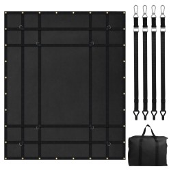 Kuormaverkko PVC-päällysteistä kangasta 1830×1450 mm 318 kg kantavuus säädettävillä hihnoilla