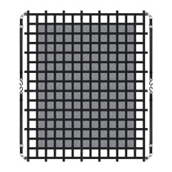 Kuormaverkko polyesteri 3020 2670 mm 680 kg kantavuus 4 säädettävää hihnaa