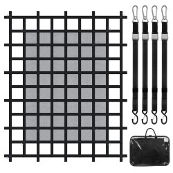 Kuormaverkko vahvaa PP-nauhaa 1830x1450mm 500kg kantavuus säädettävillä hihnoilla