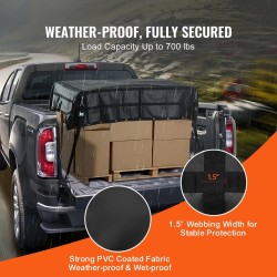 Kuormaverkko PVC-pinnoitteinen kangas 2440 x 2060 mm säädettävät hihnat 318 kg