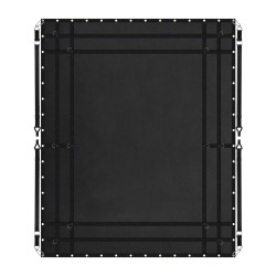 Kuormaverkko PVC pinnoitettua kangasta 3050 x 2670 mm säädettävillä hihnoilla kumipäällysteisillä koukuilla