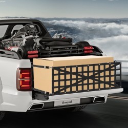 Takaluukun kuormaverkko polypropeeni 1370 x 460 mm 4 säädettävää teleskooppihihnaa ristiin vahvistettu