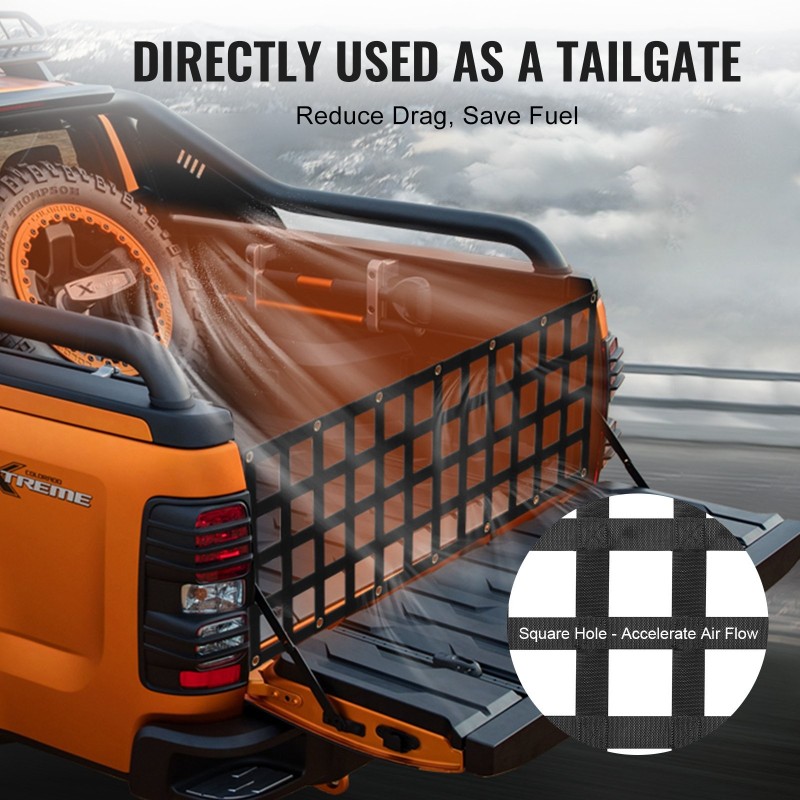 Takaluukun kuormaverkko polypropeenia 1525x470 mm 272 kg 4 säädettävää hihnaa