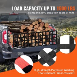 Peräportin verkko polyesteri 1370 x 460 mm, 680 kg vetolujuus, 4 teleskooppihihnaa