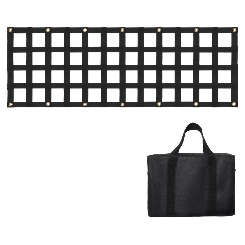 Peräportin verkko polyesteri 1370 x 460 mm, 680 kg vetolujuus, 4 teleskooppihihnaa