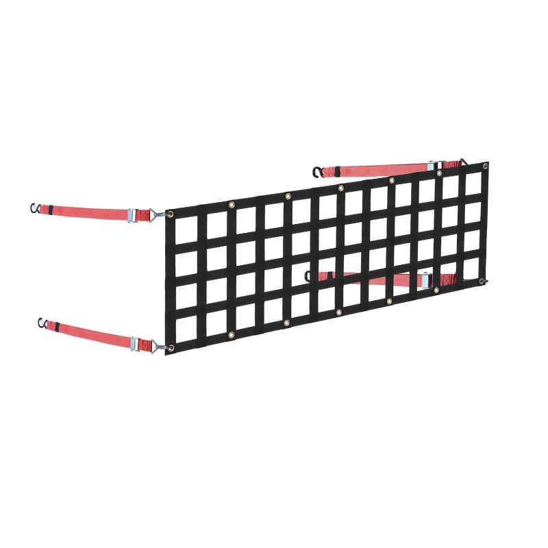 Peräportin verkko polyesteri 1370 x 460 mm, 680 kg vetolujuus, 4 teleskooppihihnaa