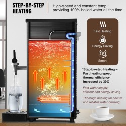 Kuumavesiautomaatti 10 litraa ammattikäyttöön 2500 wattia 50 litraa tunnissa 316 ruostumatonta terästä