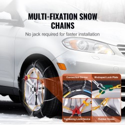 Lumiketjut mangaaniseosteräksestä 2 kpl talviajoon henkilöautoihin ja pickupeihin