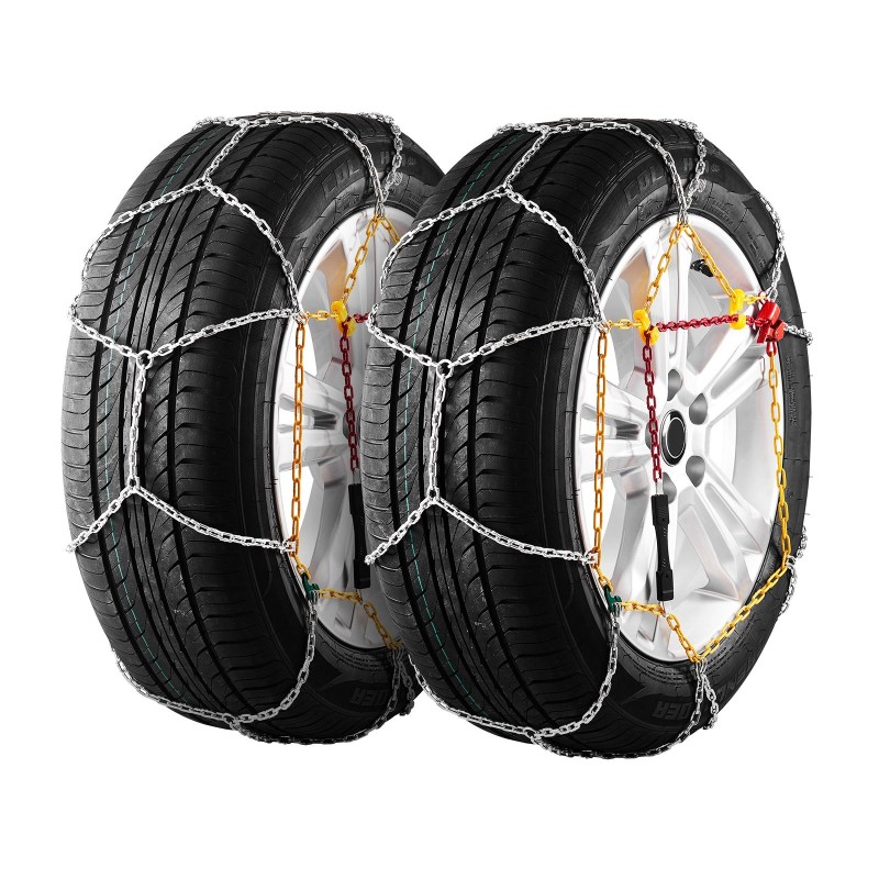 Lumiketjut mangaaniseosterästä 2 kpl sopivat renkaisiin 225/70-15–245/45-18