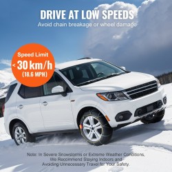 Lumiketjut mangaaniseosterä 2 kpl henkilöautoihin pickupeihin maastureihin