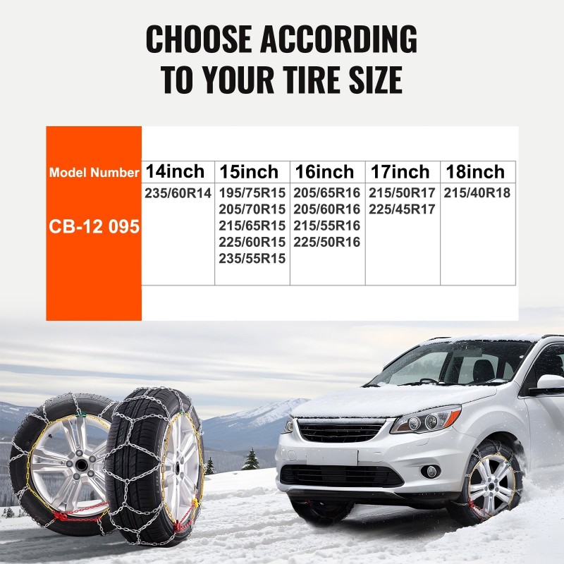 Lumiketjut mangaaniseosteräksestä kaapelirakenteiset 2 kpl henkilöautoihin katumaastureihin ja kevyisiin kuorma-autoihin