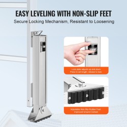 Tikastasaaja hiiliterästä säädettävä 288 mm liukuestokumijaloilla askel- ja jatkotikkaisiin