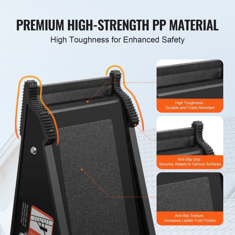 Tikasnostin polypropeeni 172,4 kg epätasaiselle maalle integroidulla säilytyksellä