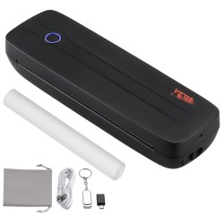 Kannettava musteeton lämpötulostin 2600 mAh 300 DPI A4 ja A5 Bluetooth USB
