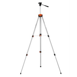 Alumiininen säädettävä kolmijalka 695–1750 mm 1/4x20-kierre integroidulla kuplatasolla
