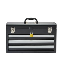 Metallinen työkalulaatikko 3 vetolaatikkoa EVA-matot koko 520 x 218 x 304 mm