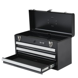 Metallinen työkalulaatikko 3 vetolaatikkoa EVA-matot koko 520 x 218 x 304 mm