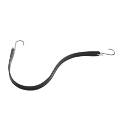 Litteät kumiset 20 mm leveät joustoköydet 20 kpl teräksisillä S koukuilla kuormansidontaan