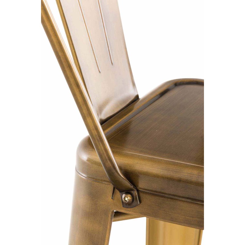 4 kpl Aiden-baarijakkarat metallista korkealla selkänojalla