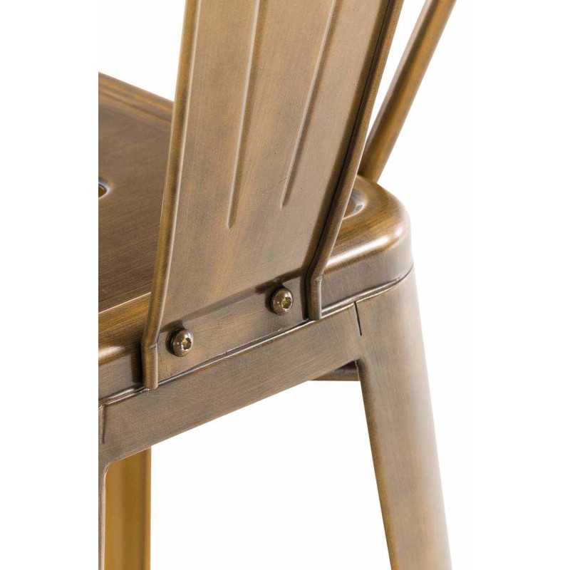 4 kpl Aiden-baarijakkarat metallista korkealla selkänojalla