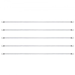 Joustavat kuormaköydet 6 kpl 1,8 m 12 mm teräskoukuilla retkeilyyn