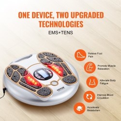 Jalkojen sähköstimulaattori EMS ja TENS 25 ohjelmaa 99 voimakkuustasoa kaukosäädin