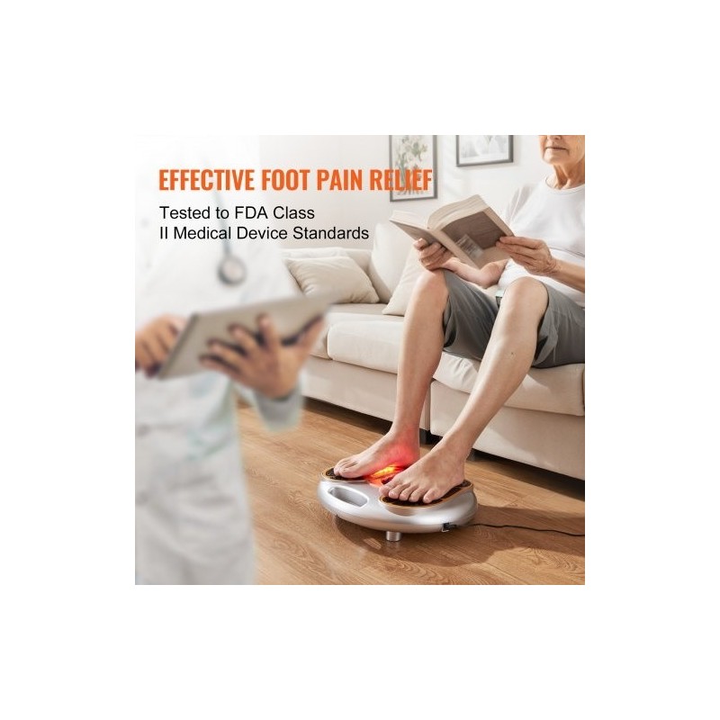 Jalkojen sähköstimulaattori EMS ja TENS 25 ohjelmaa 99 voimakkuustasoa kaukosäädin