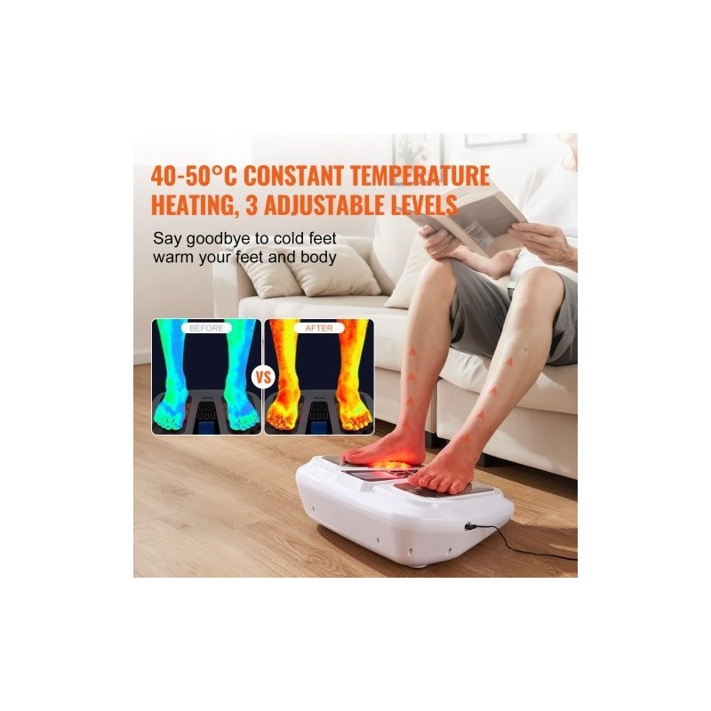 Sähköinen jalkojen verenkierron stimulaattori 3 lämpötilaa 25 tilaa 50 intensiteettiä